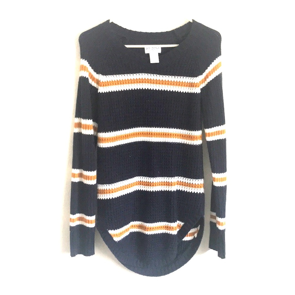 Arizona Jean Co Striped Acrylic Sweater